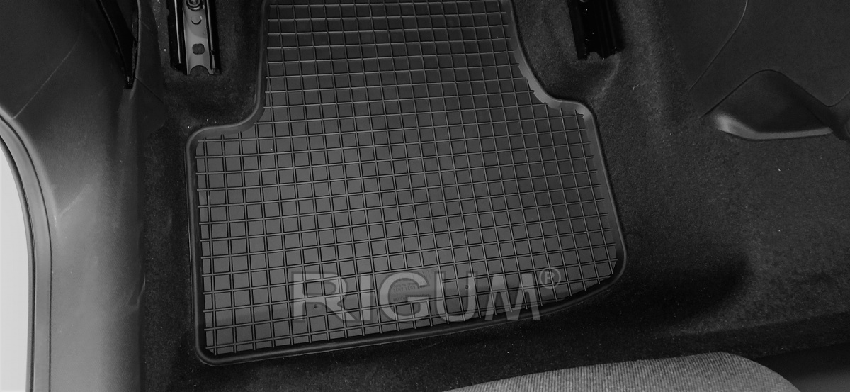 CAR RUBBER FLOOR MATS BLACK VW ID.4 (2021-…) RIGUM